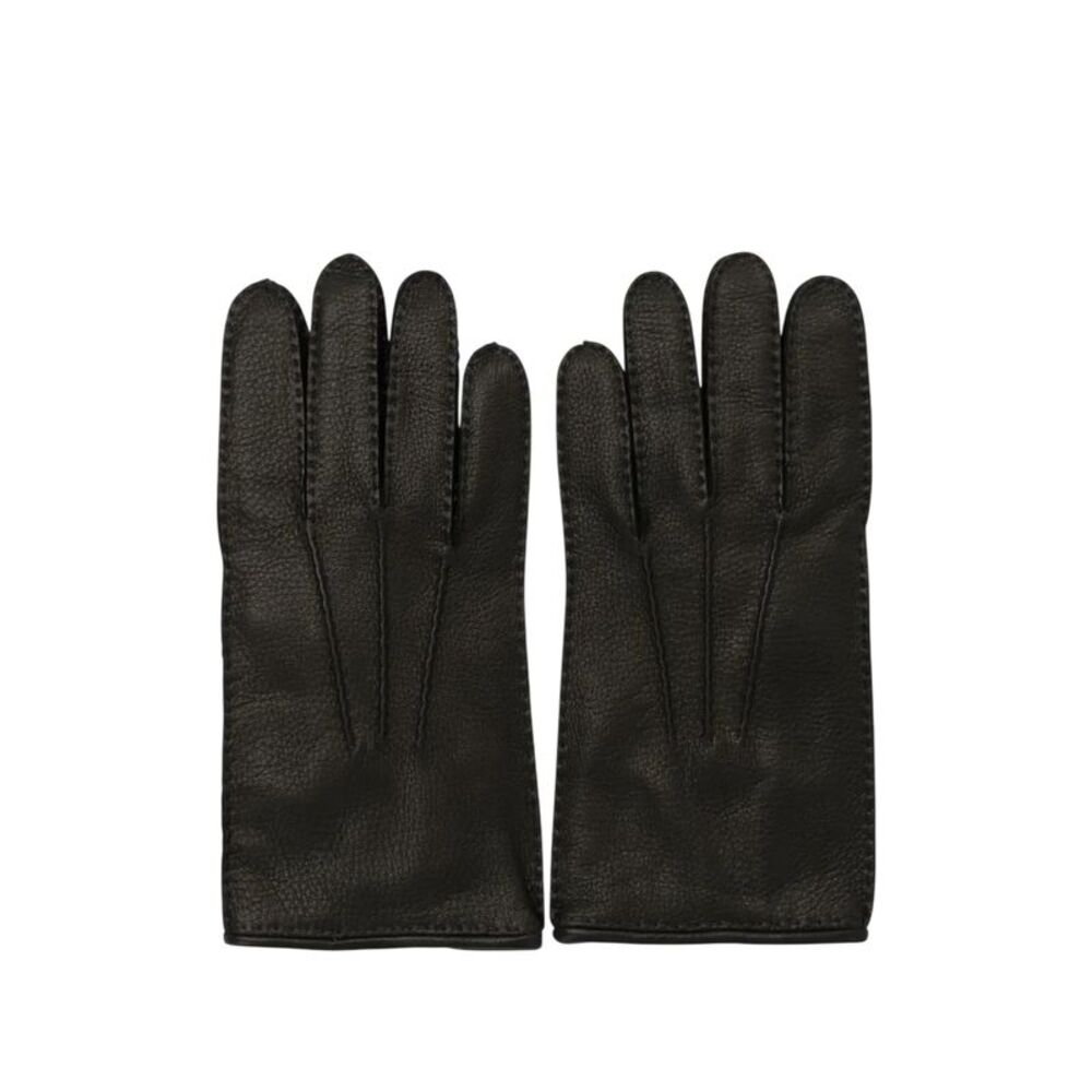 Boss Mens Hainz5 Nappa Leather Gloves / Medium Brown